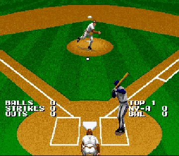 Tecmo Super Baseball (USA) (Beta) screen shot game playing